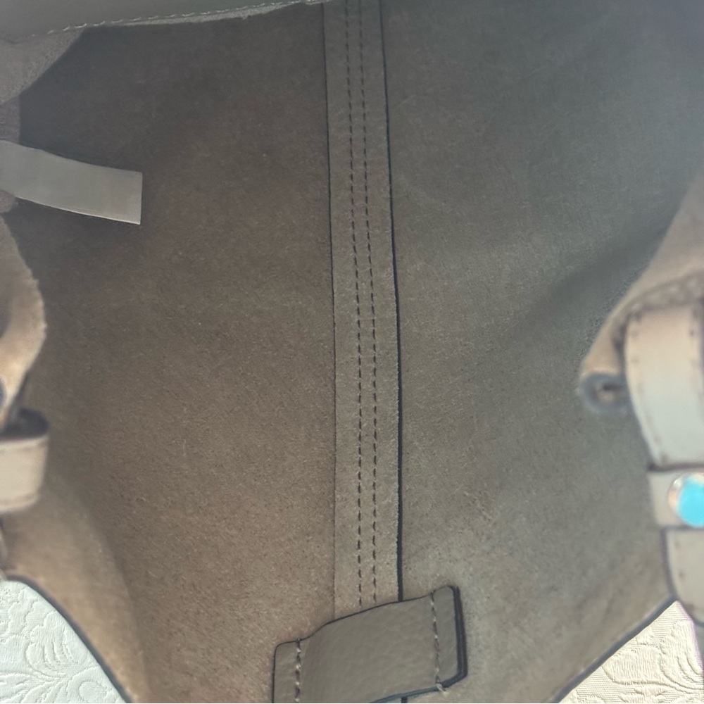 Banana Republic Leather Crossbody Hobo Bag in Taupe - Picture 10 of 13